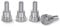 PrecisionGeek Tornillo Para Pulgar de Hombro de Aluminio M5 x 10mm L-20mm 4pz