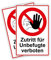 2 Stück Zutritt für Unbefugte verboten Schild 20 x 30 cm aus stabiler PVC Hartschaumplatte 3mm mit UV-Schutz von STROBO
