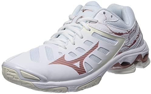 Mizuno Tensione D'onda, Scarpe da pallavolo Donna, Bianco Rosa Biancaneve, 42 EU