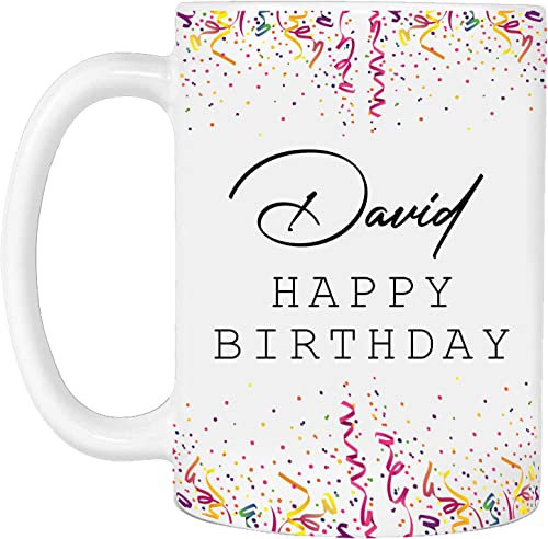 Mobile Stuff Personalised Mug - Birthday Gift - Custom Happy Birthday Mug - Add Your Own Message - 11oz Mug - Customised Gift idea for Birthday