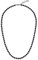 COAI Geschenkideen Herren Reiki Steine Halskette Glückskette aus Mattem Onyx und Edelstahl