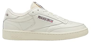 Reebok Unisex Kinder Club C 85 Vintage Sneaker, Chalk Alabas Maroon, 35 EU