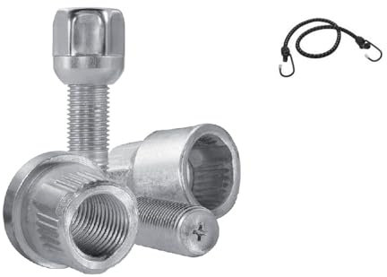 COMPATIBILE CON RENAULT Clio(3ª 2005), Clio(4° 2012) dal 2006 in poi (DB2) BULLONE ANTIFURTO PER RUOTA AUTO BULLONI PER CERCHIO IN ACCIAIO 4 PERNI+2 CHIAVI
