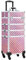 Abician Grande Valise de Maquillage 4 en 1 Mallette Maquillage Professionnelle Beauty Case pour Voyage 4 roulettes Cadre Aluminium Poignée Télescopique Serrures 34× 25,5 × 80,2 cm Rose pailleté