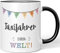 JUNIWORDS Tasse, Bester Taxifahrer der Welt, Schwarz (5721728)