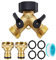 OrangeClub 2 Wege Y Verteiler 3/4 Zoll aus Messing wasseranschluss verteiler Gartenschlauch Verteiler für den Einsatz auf Waschmaschine, Küche, Garten