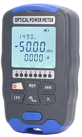 Glasfaser-Messgerät, wiederaufladbar, schnelle Reaktion, 850 bis 1650 nm, 3-in-1, optisches Leistungsmesser, tragbar, automatische Abschaltung für Reparaturen