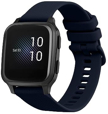 kwmobile Silikon Uhrenarmband für Garmin Venu Sq Music/Sq Armband - Ersatzarmband für Fitnesstracker - Wechselarmband Smartwatch