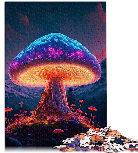 Puzzles für Erwachsene EIN magischer Pilz Puzzles 1000 Teile für Erwachsene Papppuzzles für Erwachsene Familie Erwachsene Puzzles Geschenke 10,27 x 20,47/26 * 38cm.