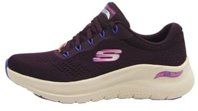 Skechers Arch Fit 2.0 Big League, Scarpe da Ginnastica Donna, Viola, 38 EU