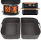YQL Silikon Backform für Ninja Foodi Flexdrawer 10,4 L Heißluftfritteuse, 2 Stück Zubehör heißluftfritteuse Airfryer Silikonform für Ninja AF500EU AF500EUCP (Grau)
