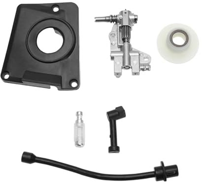 LT Easiyl Set of 6pcs Chainsaw Oil Drive Pump Cover Kit Chainsaw Accessories Compatible with Chinese Chainsaw 4500 5200 5800 Compatible with Kiam Sherwood KM45