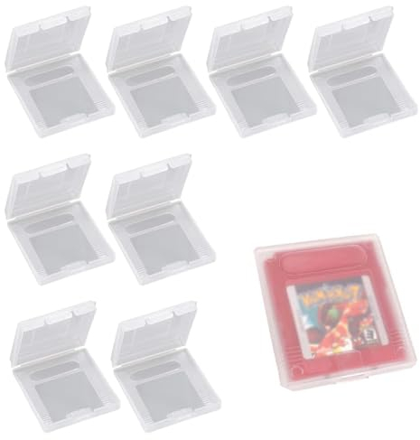Spielkarte aus Kunststoff, transparent, Aufbewahrungsbox, Staubschutz, klare Schutzhülle, Schutzgehäuse, Verpackung, für Gameboy Color, Gameboy Pocket, GB/GBC/GBP, 8 Stück
