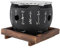 Petit Gril de Table au Charbon de Bois, Gril Japonais, Barbecue au Charbon de Bois, Gril de Camping Portable, Gril au Charbon de Bois avec Base en Bois, pour Pique-nique de (S)