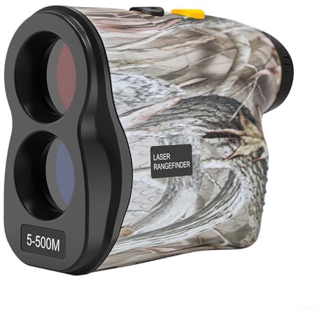 Buscador de rango de caza, 500 m digital de para golf, monocular, medidor de distancia, telémetro de caza, con aumento 6X