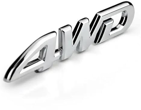 ALMVIS Auto-Metall-Abzeichen-Aufkleber, 4WD-Verdrängungs-Emblem-Abzeichen, Allrad-Auto-Aufkleber Auto-Logo-Aufkleber