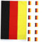 CANIGHT Deutschland Fanartikel Set 13 Teiliges Set Deutschlandfahnen Mit Stab Handheld Fahnen Für Sportveranstaltungen Partys Und Feiern 12 Kleine Und 1 Große Fahne Wimpel Für Fans Und Unterstützer