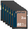 ByteFest Carte SD 2Go Lot de 30, Cartes SDHC Mémoire SD Classe 10, A1, U1, V10, pour Appareil Photo, DSLR, Photographe
