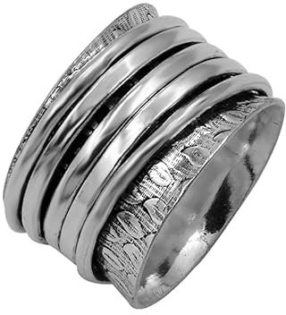 Spinner Mediatiation Und Band 925 Sterling Silber Ring Und Band Silber Ring Und Herren Damen Alle Größe Schöner Ring Und Handgemachter Schmuck PGR-0087_68 (21.6)