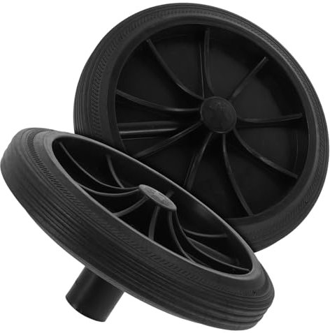 MOTHNUR 2pcs Trash Can Wheels Wheeled Can Pulley for Easy Movement Noise Design Floor-Friendly Material Effortless Installation for Outdoor Waste Bins