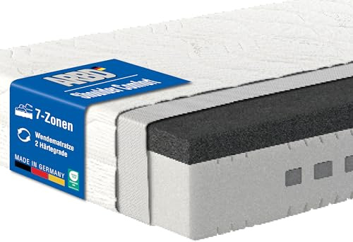 ARBD Matratze 24 cm – 7-Zonen Kaltschaummatratze – Orthopädische Wendematratze H2/H5 – Atmungsaktiv & druckentlastend – Rollmatratze 100x200 cm