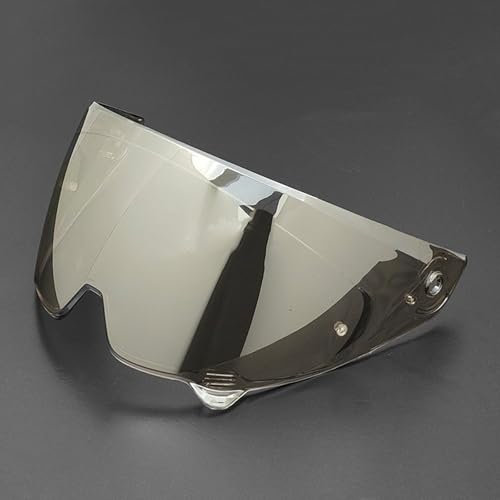 THOMIX Visiera Casco Moto per RUROC Atlas 3.0 4.0, Sostituzione della Visiera della Lente del Casco del Parabrezza del Motociclo Visiera Colorata Accessori per Casco da Moto,C Aurora Silver