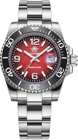 ADDIESDIVE 41mm Herren Taucheruhr Quarzwerk 200m wasserdicht BGW9 SuperLuminova Edelstahllünette Analoge Uhr AD2513