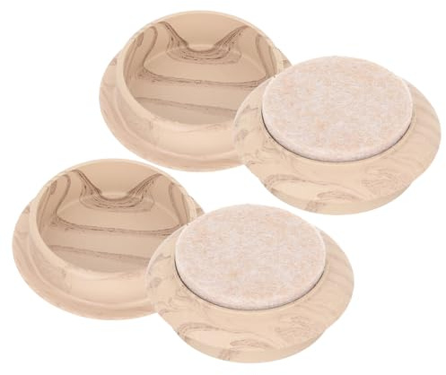 Yardenfun 4 pièces Protège-Sol pour Meubles Coupelles Antidérapantes Plastique Tampons pour Chaise et Table Protection Rayures et Bruit Adapté Aux Sols Durs