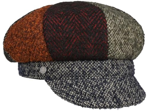 LIERYS Ballonmütze Schirmmütze Patchwork mit Fleecefutter Made in Italy Damen Herbst Winter