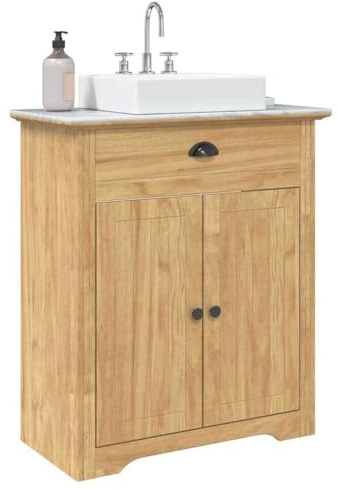 vidaXL Badezimmerschrank BODO Honigbraun 70 x 35 x 80 cm Holzwerkstoff