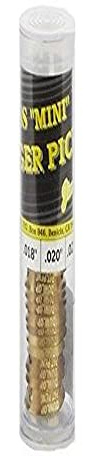 JIM DUNLOP Brass Mini FingerGuitar Pickss .015 In, 20/Tube