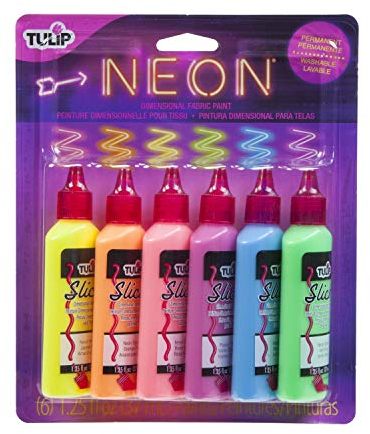 I Love To Create Tulip 3D Paint Set (Neon, 6 Stück), 37 ml (6er Pack)