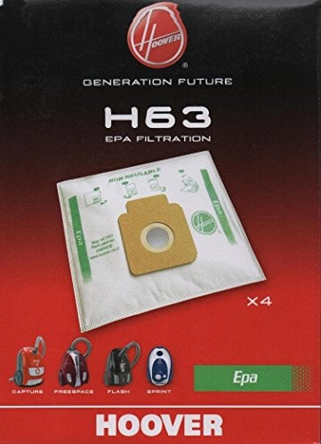 Lot de 8 sacs aspirateur Extrafilters Hoover (= HOV208 5 pièces) H63 original.