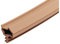 Gedotec Zugluftstopper für Zimmertür S 7210 | 1 Rolle - Türrahmen Dichtung | Länge: 25 m | Falzbreite: 12 mm | Türdichtung Kunststoff TPE weich PVC beige | zum Abdichten von Türen | Türgummi