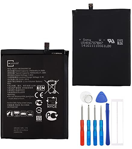 Batterie Li-polymère de rechange HB396689ECW compatible avec Huawei Ascend Mate 9, Mate 9, MHA-L09 MHA-L29 MHA-TL00