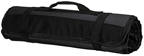 Inzopo Black Chefs Knife Roll Bag, Oxford Cloth Cutlery Knives Holder Protector Kitchen Cooking Tools Wallet - -