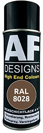 Peinture en spray 4 en 1 RAL 8028 - Marron