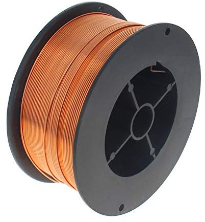 Utoolmart 1000 g CO2-Schweißdraht, Messing, gelb, 0,8 mm Durchmesser, Metallkern, Flussmittel, massiver Schweißdraht, 1 Stück