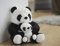 HomeZone Cute Door Stopper Decorative Door Stops for Home and Office, Panda Weighted Interior Doorstop Fabric Stuffed Animal Door Decorative Floor Doorstopper