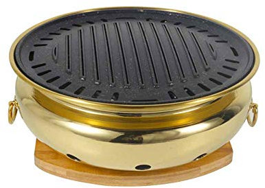 Edelstahl Holzkohle Grill, Desktop Grill Kohlegrill Pan Consumer und kommerziellen Split Grill Bratpfanne,J