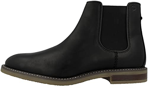 Clarks Jaxen, Stivali Chelsea Uomo, Nero (Black Skin), 42 EU