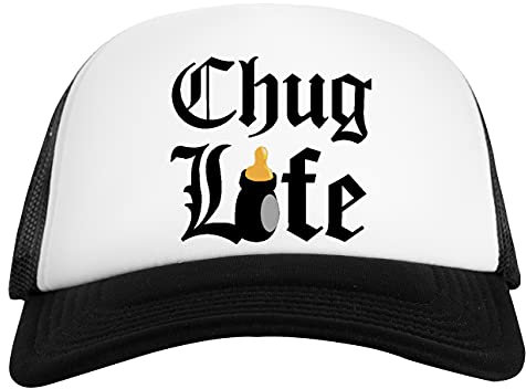 Chug Life Weiß Schwarz Unisex Baseball Cap White Black Unisex
