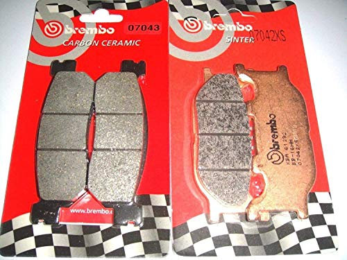 PASTIGLIE FRENO BREMBO ANTERIORI + POSTERIORI MAJESTY DX 250 1998 1999 2000 2001 2002 2003 2004 2005