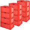 Fleischkiste E3 Fleischkiste Rot Fleischerkiste Fleischkisten Kiste Fleischkiste Eurobox Lebensmittelecht 60 x 40 Metzgerkiste Auswahl Kingpower, Anzahl:12