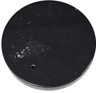Qazqa - Modern Marmorfuß Schwarz für Stehlampe - Editor - Marmor Rund - LED geeignet
