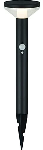 Dapo Stromsparend! Hochwertige LED-Solar-Wege-Leuchte BROK, 50cm, schwarz. Bewegungsmelder + Helligkeitsregler. Kein Strom nötig! Solar-Sockel-Steh-Lampe Gartenbeleuchtung (Sockel 50 cm schwarz)