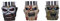Nemesis Now Iron Maiden Eddie - Juego de vasos de chupito de resina con acero inoxidable, multicolor, con licencia oficial de Iron Maiden, juego de vasos Eddie Shot, fundido en resina, inserto de