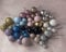 Faux Coloured Polystrene Cake Topper Ball Spheres (Silver)