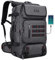 WITZMAN Reiserucksack Herren Groß Convertible Nylon Reisetasche Reiserucksack Handgepäck Flugzeug Fit 17 zoll Laptop (B682 Silbergrau)