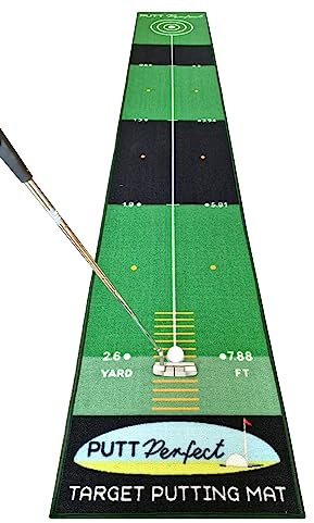 PUTT Perfect Golf Target Putting Mat 3meters in length